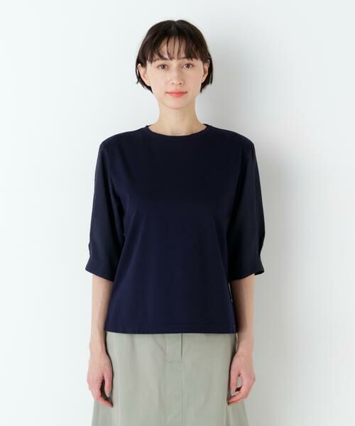 human woman / ヒューマンウーマン カットソー | 布帛コンビカットソー | 詳細11