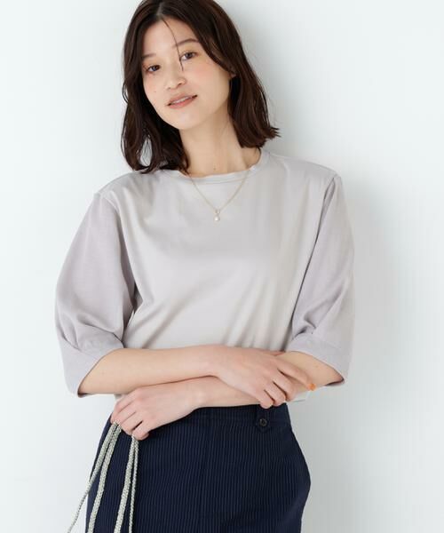 human woman / ヒューマンウーマン カットソー | 布帛コンビカットソー | 詳細15