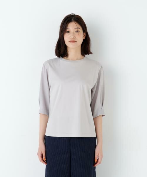 human woman / ヒューマンウーマン カットソー | 布帛コンビカットソー | 詳細17