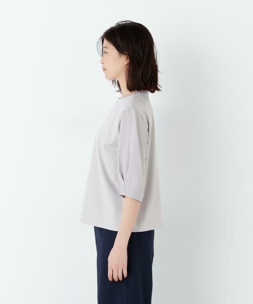 human woman / ヒューマンウーマン カットソー | 布帛コンビカットソー | 詳細18