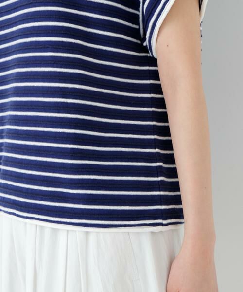 human woman / ヒューマンウーマン カットソー | ≪ＮＡＴＩＣコラボ≫ロープボーダーカットソー | 詳細10