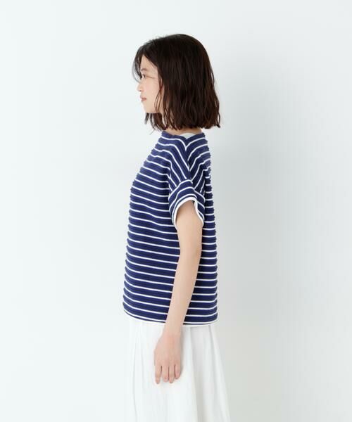 human woman / ヒューマンウーマン カットソー | ≪ＮＡＴＩＣコラボ≫ロープボーダーカットソー | 詳細5