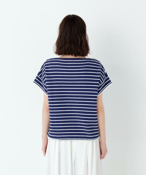 human woman / ヒューマンウーマン カットソー | ≪ＮＡＴＩＣコラボ≫ロープボーダーカットソー | 詳細6