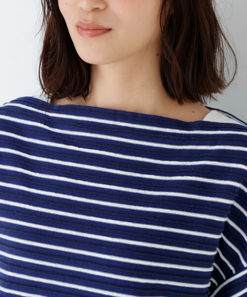 human woman / ヒューマンウーマン カットソー | ≪ＮＡＴＩＣコラボ≫ロープボーダーカットソー | 詳細7