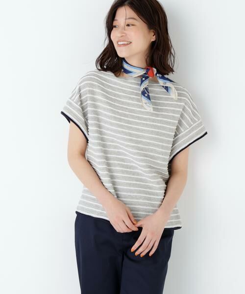 human woman / ヒューマンウーマン カットソー | ≪ＮＡＴＩＣコラボ≫ロープボーダーカットソー | 詳細14