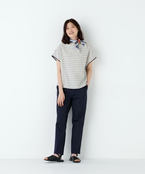 human woman / ヒューマンウーマン カットソー | ≪ＮＡＴＩＣコラボ≫ロープボーダーカットソー | 詳細15