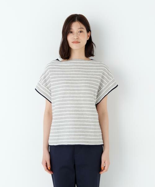 human woman / ヒューマンウーマン カットソー | ≪ＮＡＴＩＣコラボ≫ロープボーダーカットソー | 詳細16