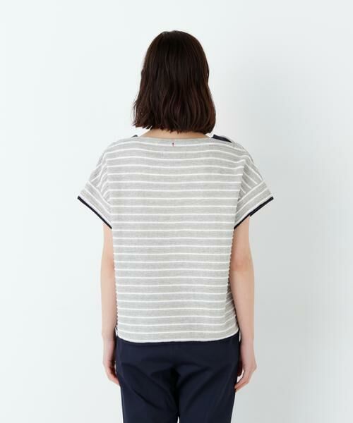 human woman / ヒューマンウーマン カットソー | ≪ＮＡＴＩＣコラボ≫ロープボーダーカットソー | 詳細17