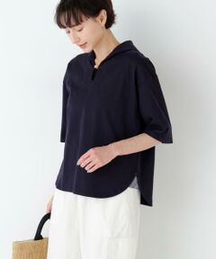 human woman / ヒューマンウーマン カットソー | ≪ＮＡＴＩＣコラボ≫セーラーカットソープルオーバー