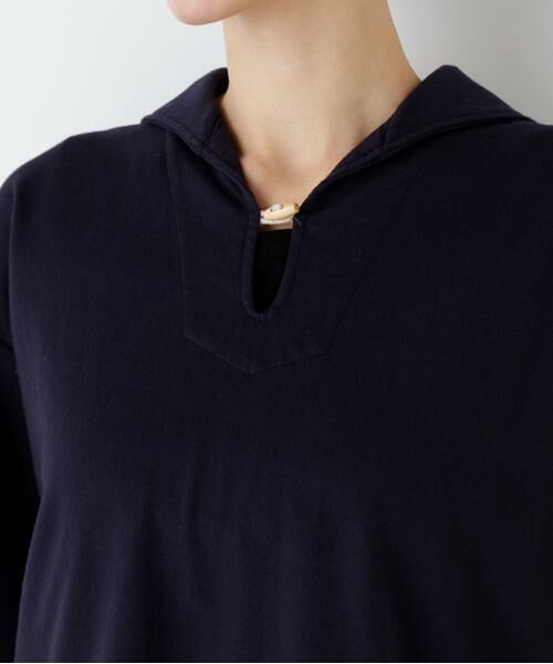 human woman / ヒューマンウーマン カットソー | ≪ＮＡＴＩＣコラボ≫セーラーカットソープルオーバー | 詳細7