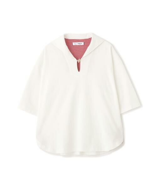 human woman / ヒューマンウーマン カットソー | ≪ＮＡＴＩＣコラボ≫セーラーカットソープルオーバー | 詳細12