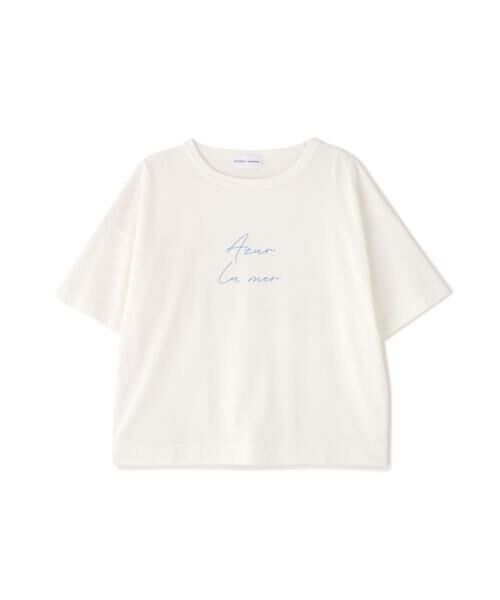 human woman / ヒューマンウーマン カットソー | ａｚｕｒｅｌａ　ｍｅｒ　ロゴＴシャツ | 詳細1