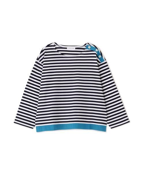 human woman / ヒューマンウーマン カットソー | 天竺ボーダーカットソー | 詳細1