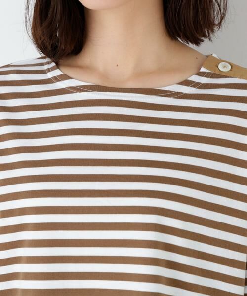 human woman / ヒューマンウーマン カットソー | 天竺ボーダーカットソー | 詳細13