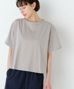 human woman / ヒューマンウーマン カットソー | 刺繍ロゴ入り天竺Ｔシャツ