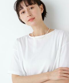 human woman / ヒューマンウーマン カットソー | 刺繍ロゴ入り天竺Ｔシャツ