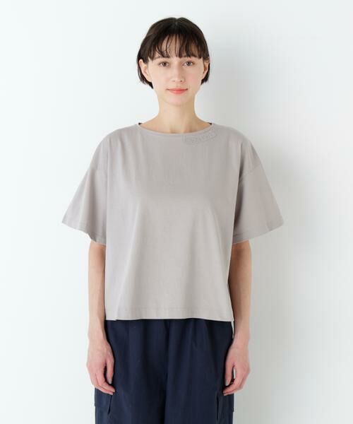 human woman / ヒューマンウーマン カットソー | 刺繍ロゴ入り天竺Ｔシャツ | 詳細4