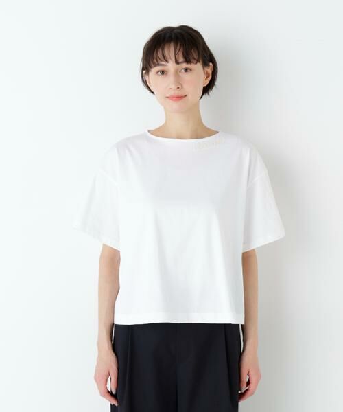 human woman / ヒューマンウーマン カットソー | 刺繍ロゴ入り天竺Ｔシャツ | 詳細14