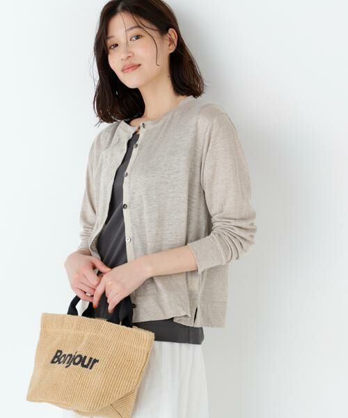 human woman / ヒューマンウーマン カットソー | リネン天竺カーディガン | 詳細12