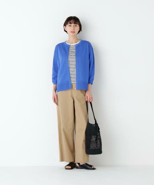 human woman / ヒューマンウーマン カットソー | ａｚｕｒｅｌａ　ｍｅｒ　ボーダーロゴＴシャツ | 詳細4