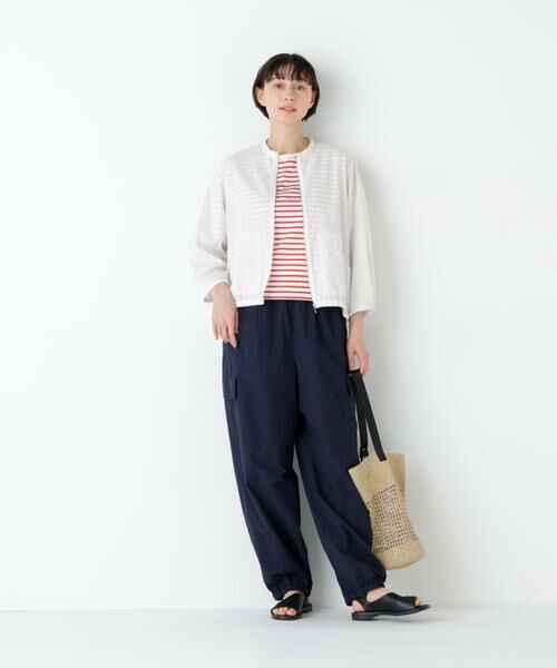 human woman / ヒューマンウーマン カットソー | ａｚｕｒｅｌａ　ｍｅｒ　ボーダーロゴＴシャツ | 詳細15