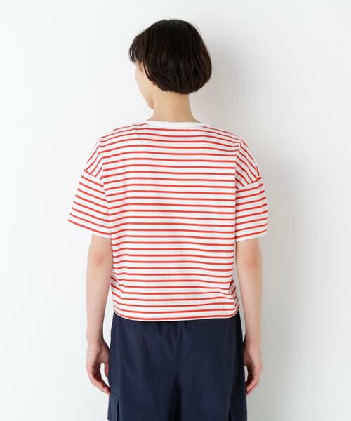 human woman / ヒューマンウーマン カットソー | ａｚｕｒｅｌａ　ｍｅｒ　ボーダーロゴＴシャツ | 詳細17