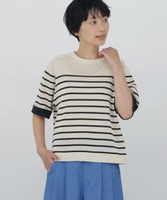 human woman / ヒューマンウーマン ニット・セーター | ハイゲージギマ　クルーネックラグランプルオーバー