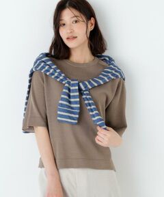 human woman / ヒューマンウーマン ニット・セーター | ハイゲージギマ　クルーネックラグランプルオーバー