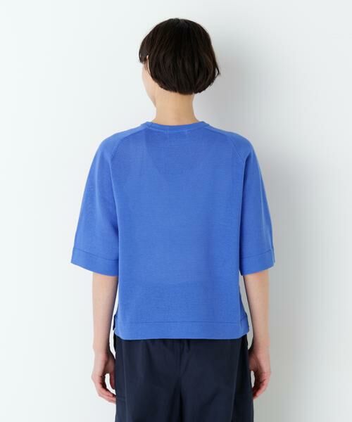 human woman / ヒューマンウーマン ニット・セーター | ハイゲージギマ　クルーネックラグランプルオーバー | 詳細5