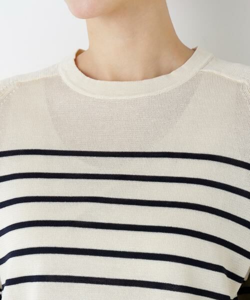 human woman / ヒューマンウーマン ニット・セーター | ハイゲージギマ　クルーネックラグランプルオーバー | 詳細16