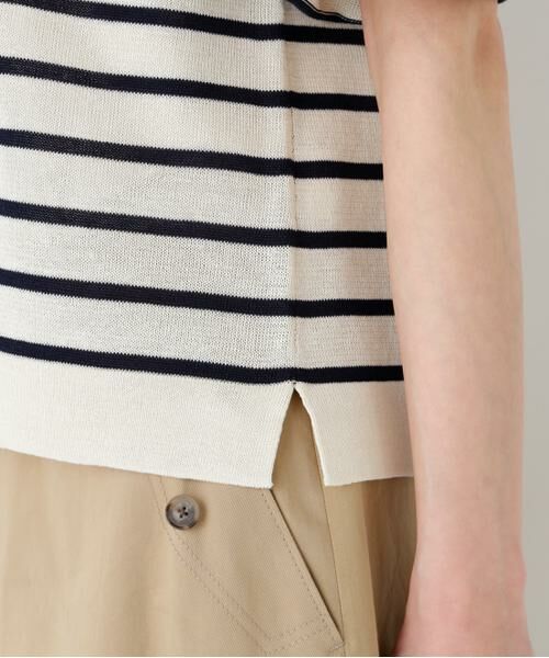 human woman / ヒューマンウーマン ニット・セーター | ハイゲージギマ　クルーネックラグランプルオーバー | 詳細19