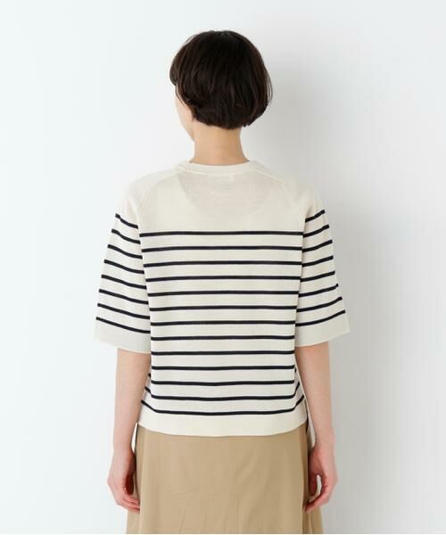 human woman / ヒューマンウーマン ニット・セーター | ハイゲージギマ　クルーネックラグランプルオーバー | 詳細15