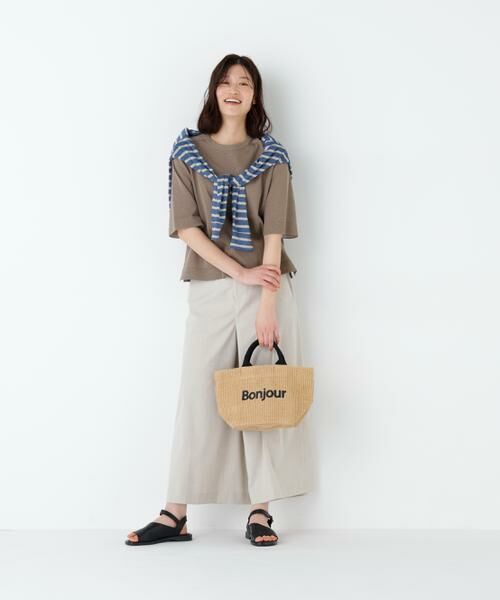 human woman / ヒューマンウーマン ニット・セーター | ハイゲージギマ　クルーネックラグランプルオーバー | 詳細23