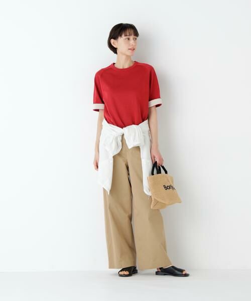 human woman / ヒューマンウーマン ニット・セーター | ハイゲージギマ　クルーネックラグランプルオーバー | 詳細29