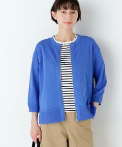 human woman / ヒューマンウーマン ニット・セーター | ハイゲージギマ　ジップアップクルーカーディガン