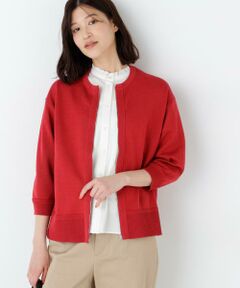 human woman / ヒューマンウーマン ニット・セーター | ハイゲージギマ　ジップアップクルーカーディガン