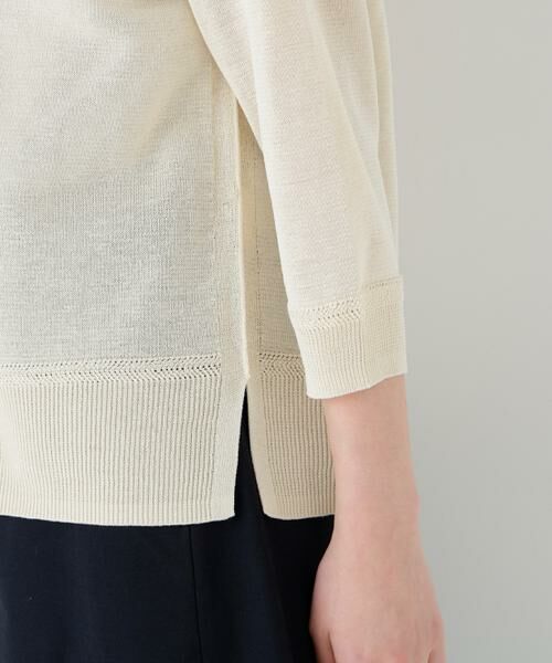 human woman / ヒューマンウーマン ニット・セーター | ハイゲージギマ　ジップアップクルーカーディガン | 詳細16