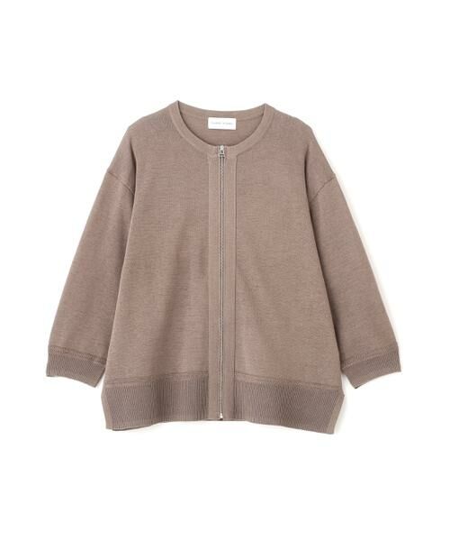 human woman / ヒューマンウーマン ニット・セーター | ハイゲージギマ　ジップアップクルーカーディガン | 詳細18