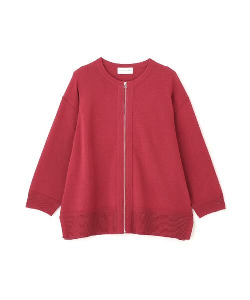 human woman / ヒューマンウーマン ニット・セーター | ハイゲージギマ　ジップアップクルーカーディガン | 詳細24