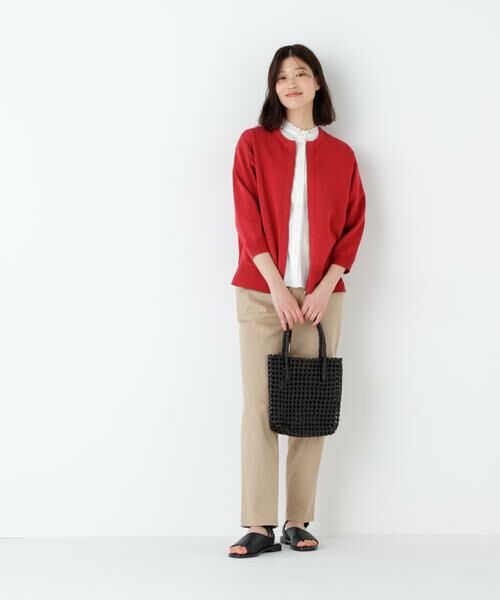 human woman / ヒューマンウーマン ニット・セーター | ハイゲージギマ　ジップアップクルーカーディガン | 詳細26