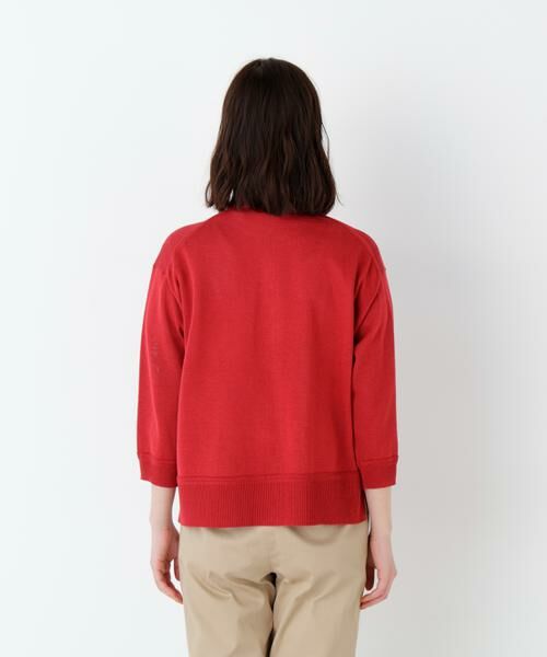 human woman / ヒューマンウーマン ニット・セーター | ハイゲージギマ　ジップアップクルーカーディガン | 詳細28