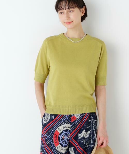 human woman / ヒューマンウーマン ニット・セーター | ペーパーヤーンニットＴ | 詳細2