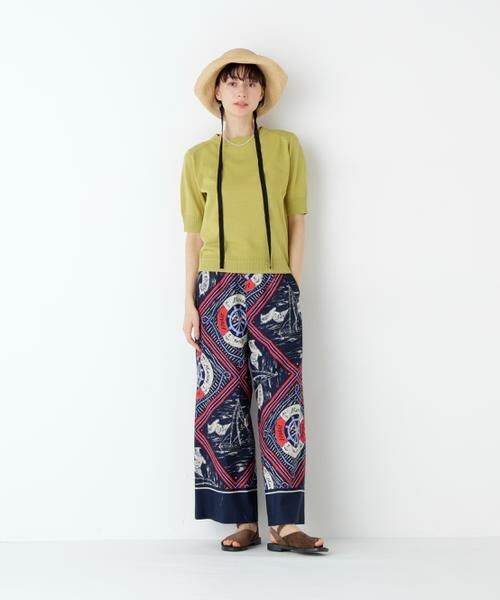 human woman / ヒューマンウーマン ニット・セーター | ペーパーヤーンニットＴ | 詳細3