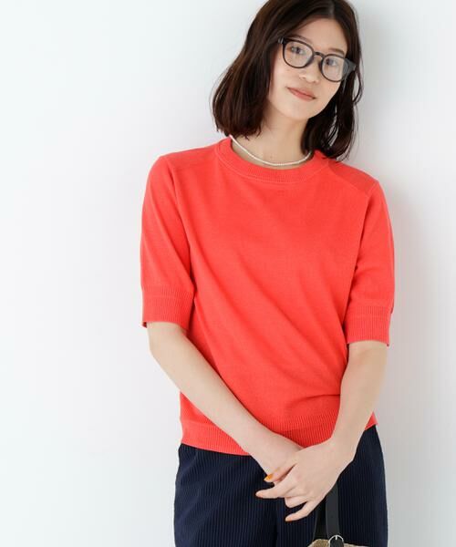 human woman / ヒューマンウーマン ニット・セーター | ペーパーヤーンニットＴ | 詳細8