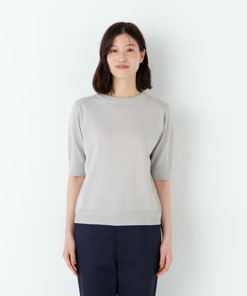 human woman / ヒューマンウーマン ニット・セーター | ペーパーヤーンニットＴ | 詳細17
