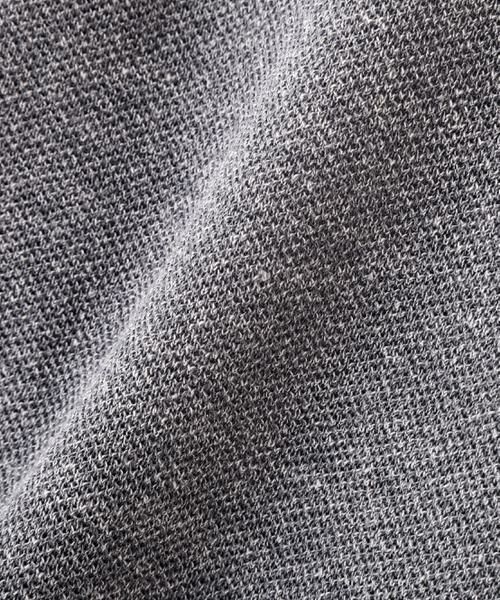 human woman / ヒューマンウーマン ニット・セーター | 麻混ワッフル柄ポロカーディガン | 詳細27