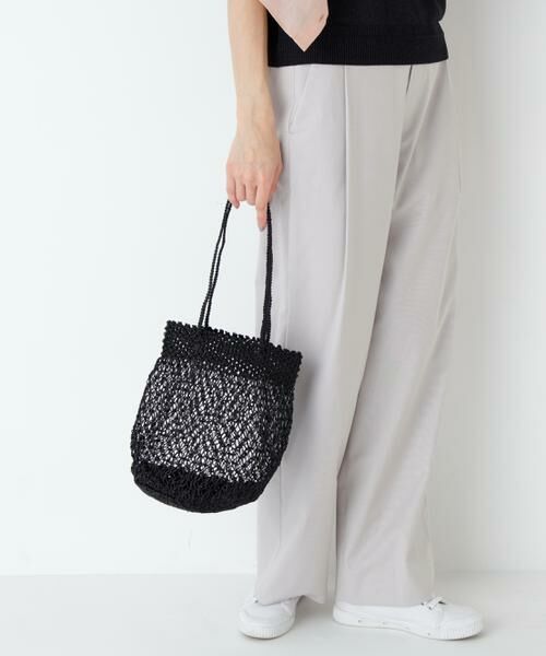 human woman / ヒューマンウーマン バッグ | ＴＥＨ　ＢＡＧＭＡＴＩ　メタリックマクラメバッグ（ブラック）