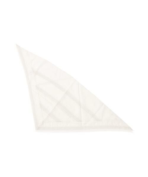 human woman / ヒューマンウーマン マフラー・ショール・スヌード・ストール | ピンタックレーストライアングルスカーフ | 詳細4