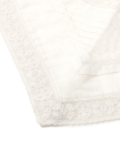 human woman / ヒューマンウーマン マフラー・ショール・スヌード・ストール | ピンタックレーストライアングルスカーフ | 詳細5