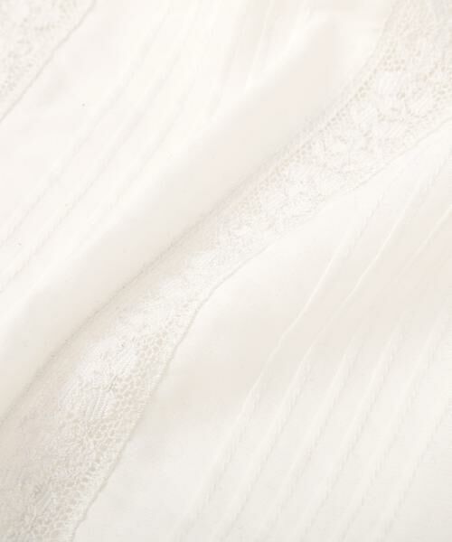 human woman / ヒューマンウーマン マフラー・ショール・スヌード・ストール | ピンタックレーストライアングルスカーフ | 詳細6